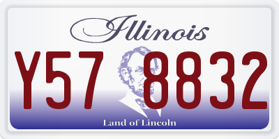 IL license plate Y578832