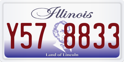 IL license plate Y578833