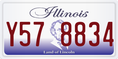 IL license plate Y578834