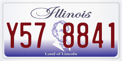 IL license plate Y578841