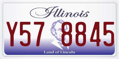 IL license plate Y578845