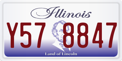 IL license plate Y578847