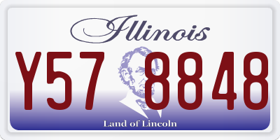 IL license plate Y578848