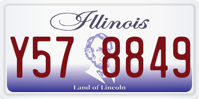 IL license plate Y578849