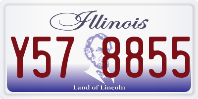 IL license plate Y578855