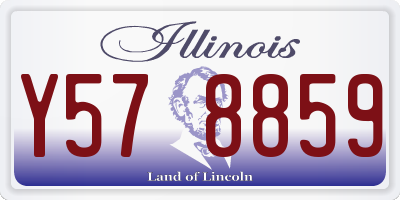 IL license plate Y578859