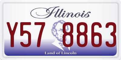 IL license plate Y578863
