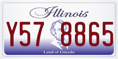 IL license plate Y578865