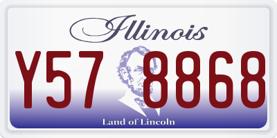 IL license plate Y578868