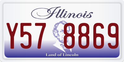 IL license plate Y578869