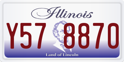 IL license plate Y578870