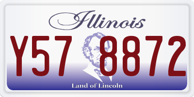 IL license plate Y578872