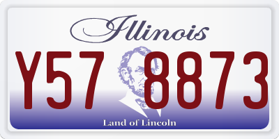 IL license plate Y578873