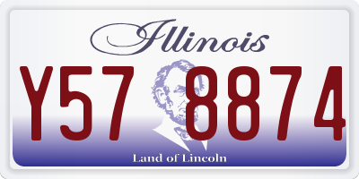 IL license plate Y578874