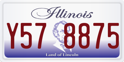 IL license plate Y578875
