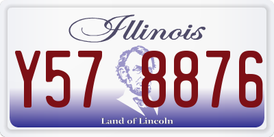 IL license plate Y578876