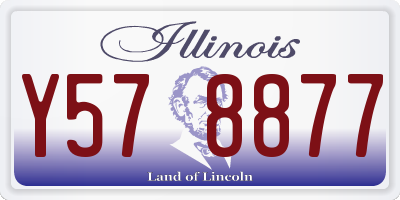 IL license plate Y578877