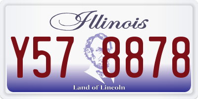 IL license plate Y578878