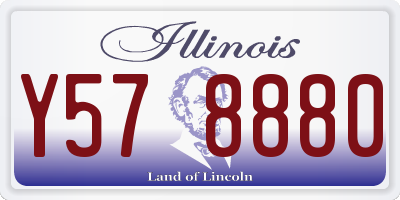 IL license plate Y578880