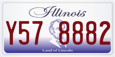 IL license plate Y578882