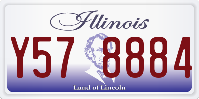 IL license plate Y578884