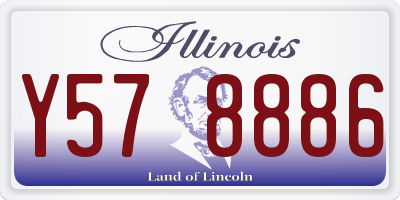 IL license plate Y578886