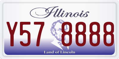 IL license plate Y578888