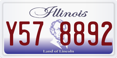 IL license plate Y578892