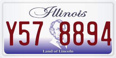 IL license plate Y578894