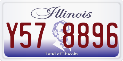 IL license plate Y578896