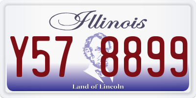 IL license plate Y578899