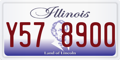 IL license plate Y578900