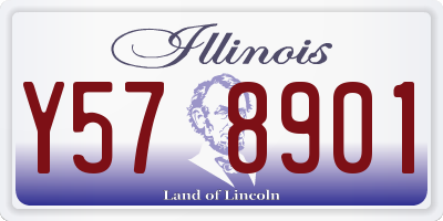IL license plate Y578901