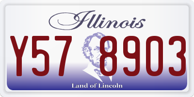 IL license plate Y578903