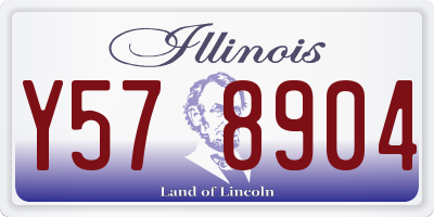 IL license plate Y578904