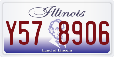 IL license plate Y578906