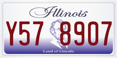 IL license plate Y578907