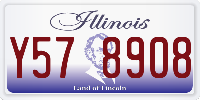 IL license plate Y578908