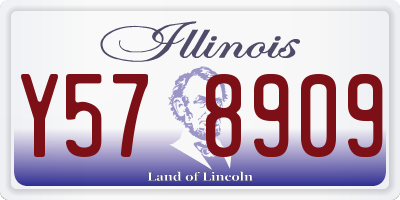 IL license plate Y578909