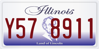 IL license plate Y578911
