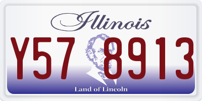 IL license plate Y578913