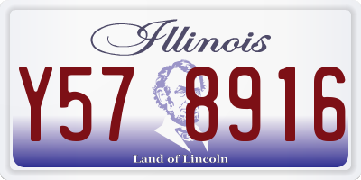 IL license plate Y578916