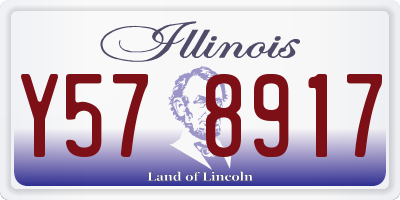 IL license plate Y578917