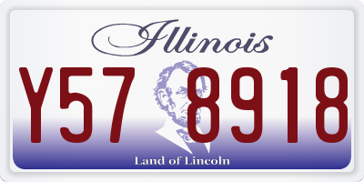 IL license plate Y578918