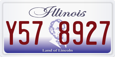 IL license plate Y578927