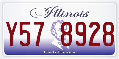 IL license plate Y578928