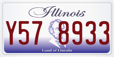 IL license plate Y578933