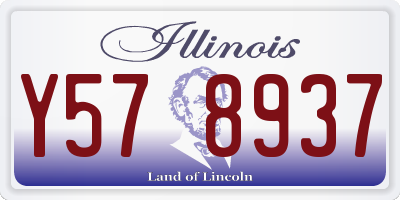 IL license plate Y578937