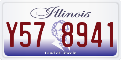 IL license plate Y578941
