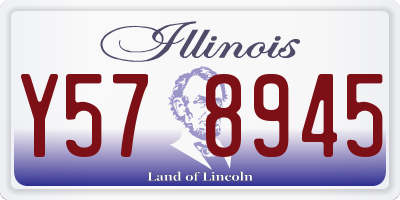 IL license plate Y578945